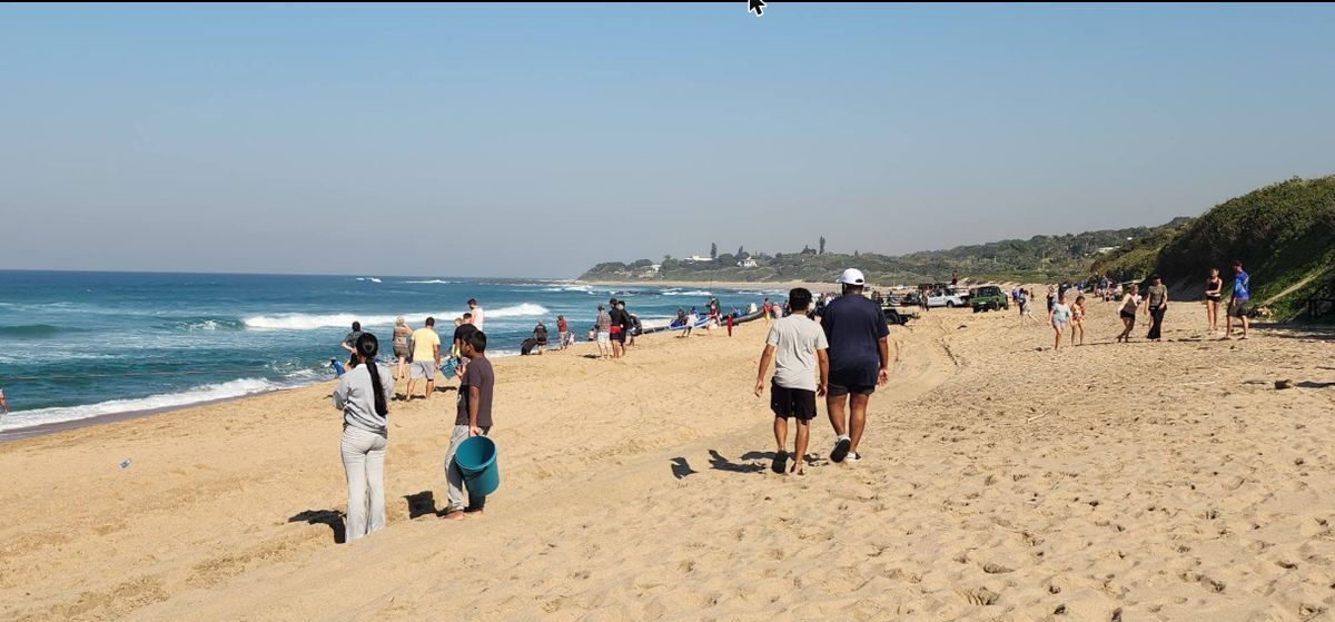 Umtentweni beach at sunset
